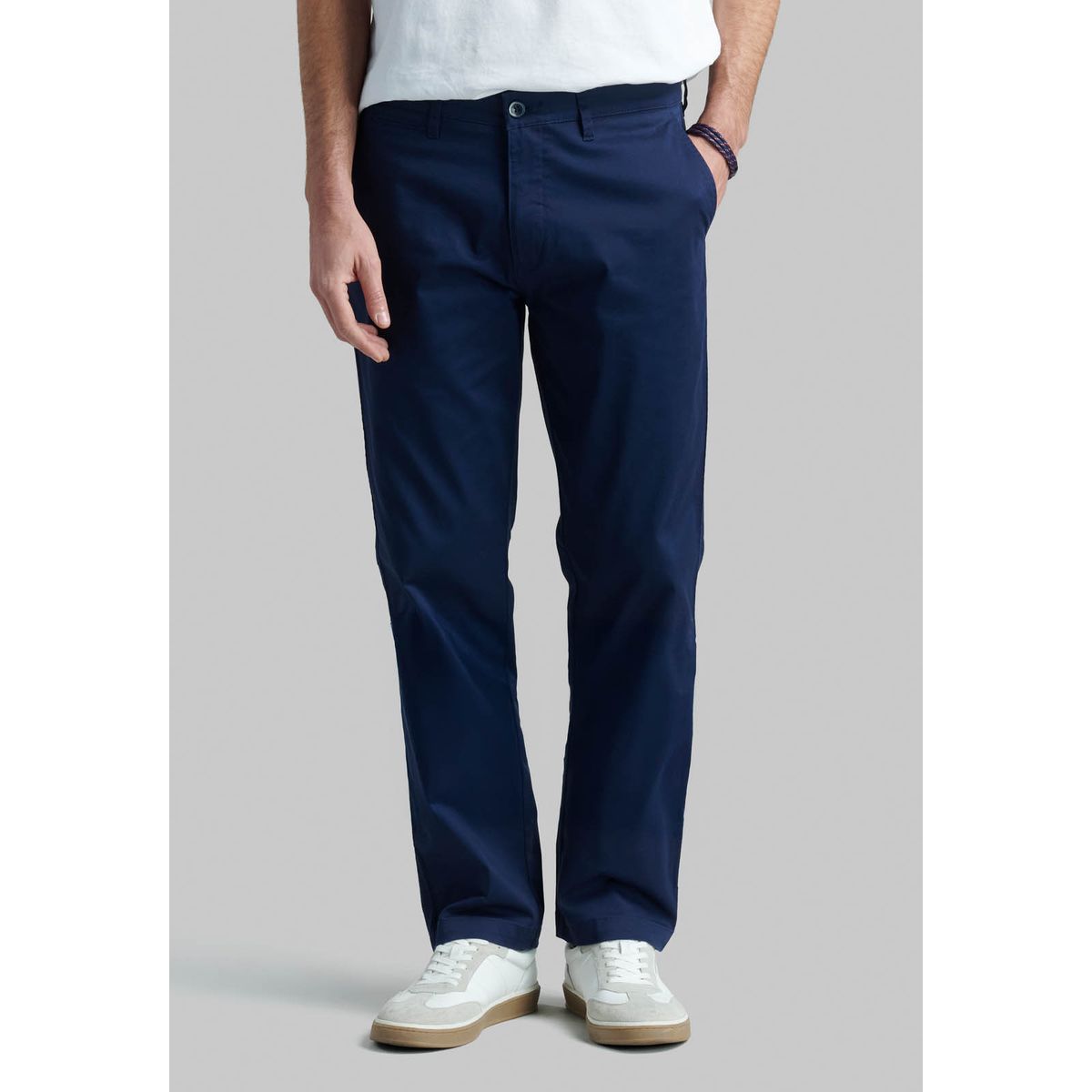 FEROUCH - Pantalón Twill Without Pleats L/33 Business Azul Ferouch