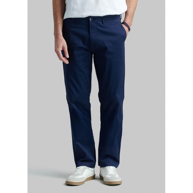 FEROUCH - Pantalón Twill Without Pleats L33 Business Azul Ferouch
