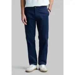 FEROUCH - Pantalón Twill Without Pleats L33 Business Azul