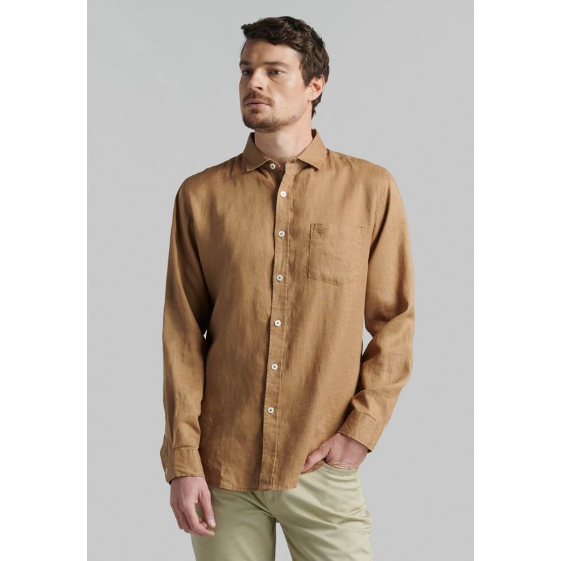 FEROUCH - Camisa Lino Green Bay Café Ferouch
