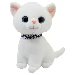 OEM - Peluche De Gato Sentado Ojos Claros Peluche Cat Tierno