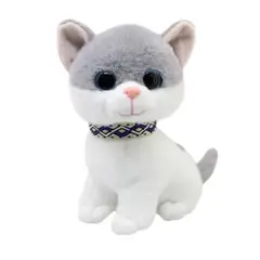 OEM - Peluche De Gato Sentado Ojos Claros Peluche Cat Tierno