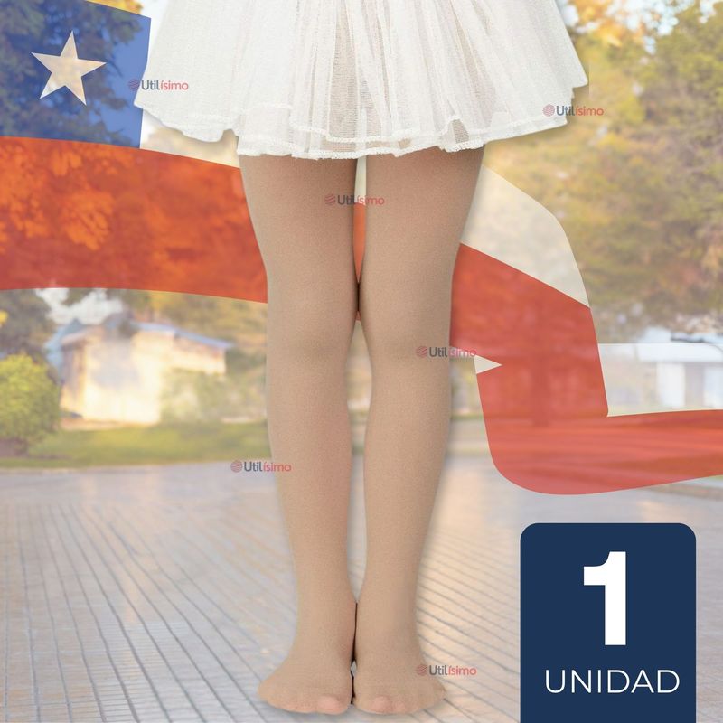 UTILISIMO - Pantys Primera Capa Ballerina Color Piel Para Niñas Fiestas Patrias