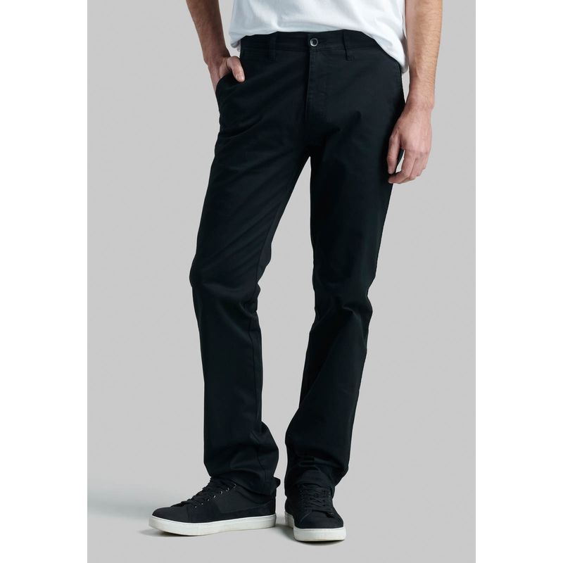 FEROUCH - Pantalón Twill Without Pleats L/33 Business Negro Ferouch