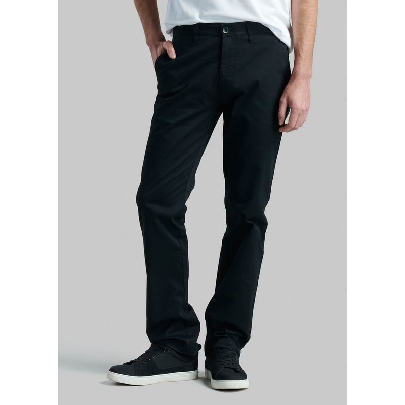 FEROUCH - Pantalón Twill Without Pleats L/33 Business Negro Ferouch