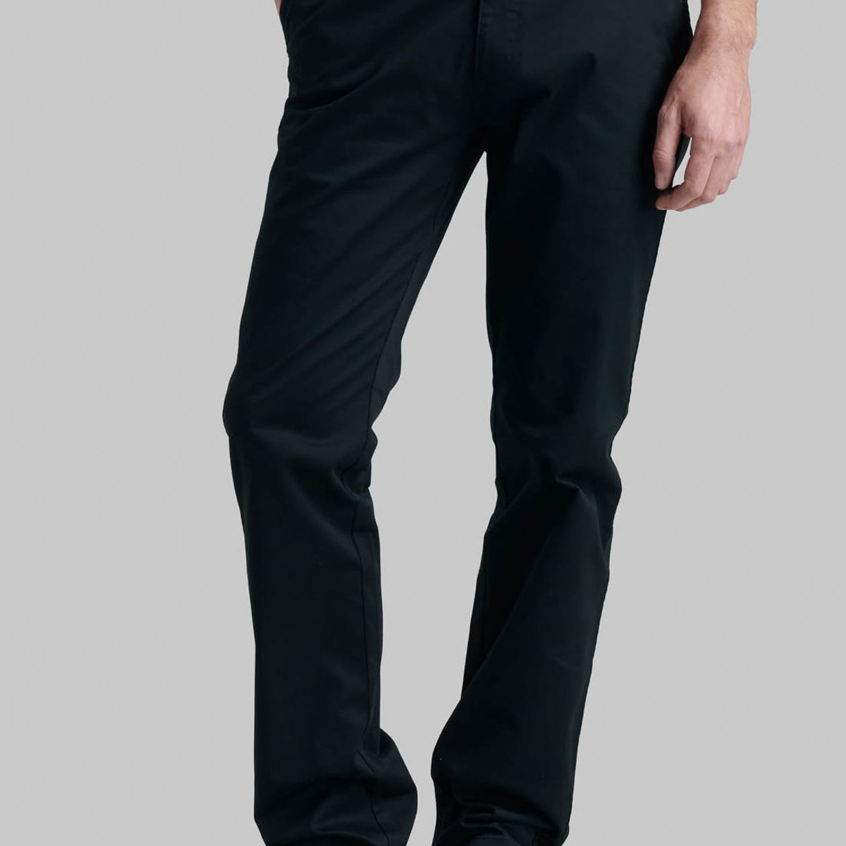 FEROUCH - Pantalón Twill Without Pleats L/33 Business Negro Ferouch