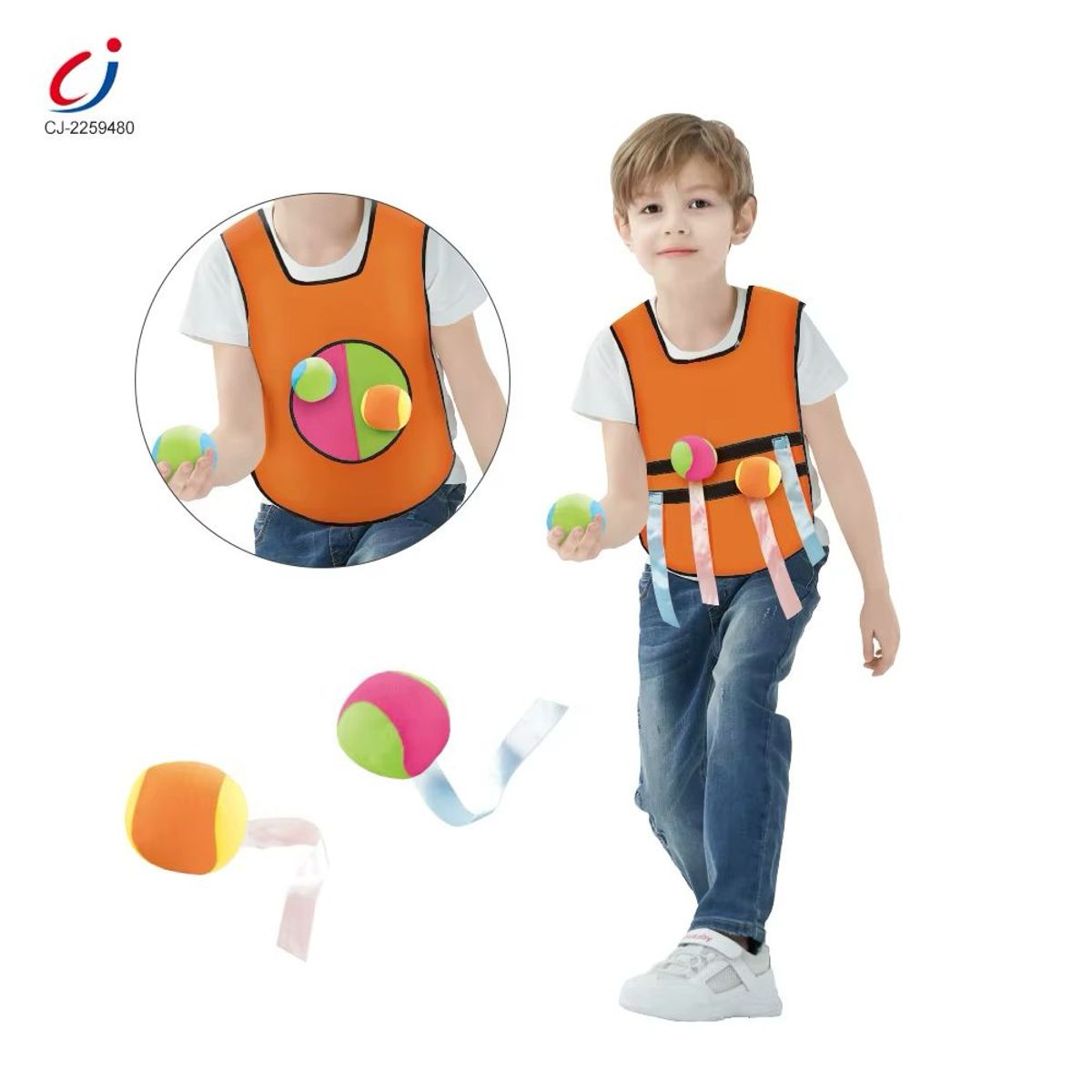 OEM - Pelotas Chaleco Sticky Ball Chaleco Lanzar Pelotas Niños