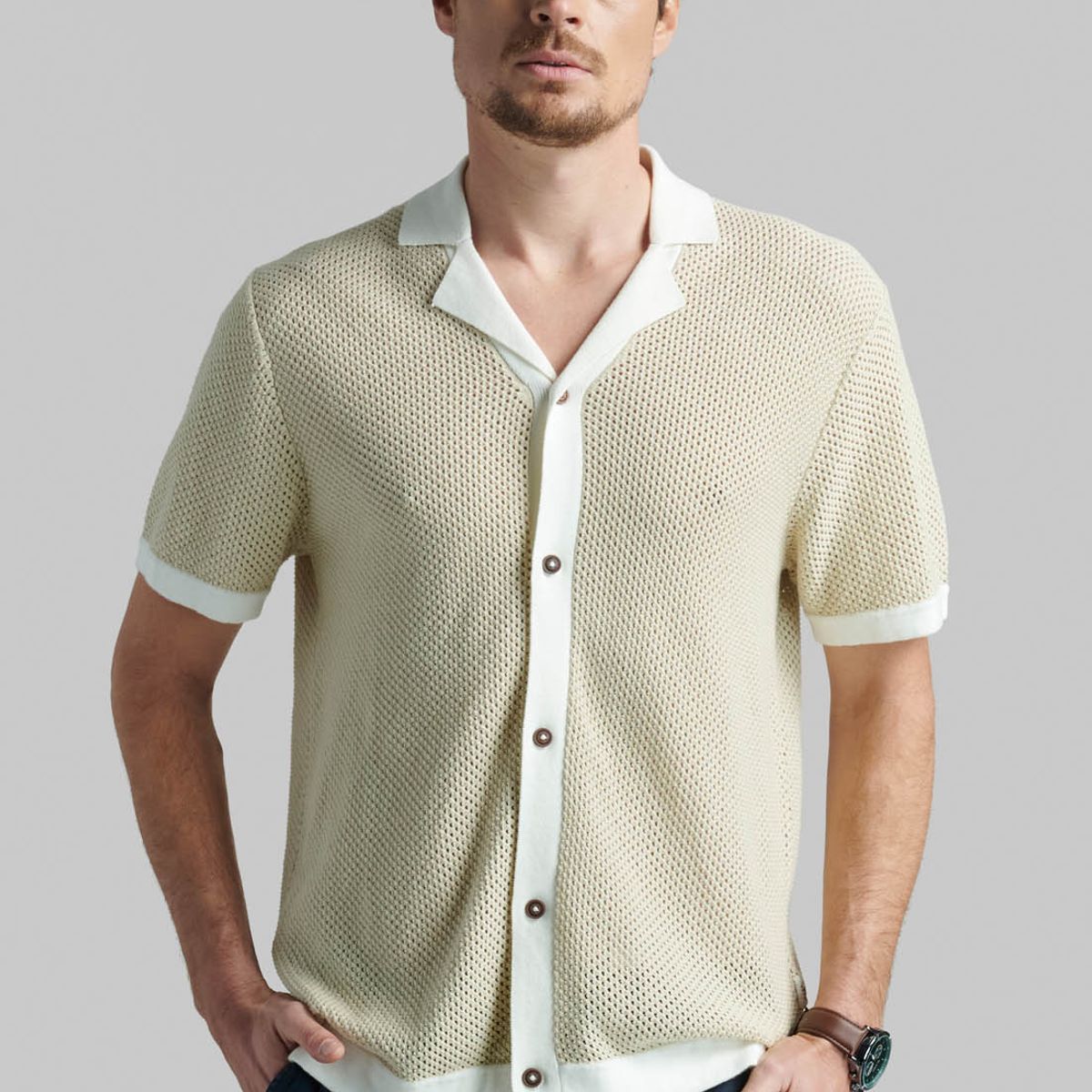 FEROUCH - Camisa Rochester Beige Ferouch