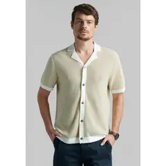 FEROUCH - Camisa Rochester Beige