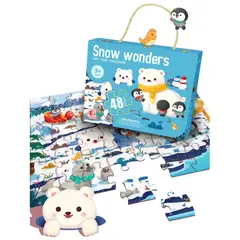 OEM - Rompecabezas 48pcs Didáctico Educativo Animales Polo Norte