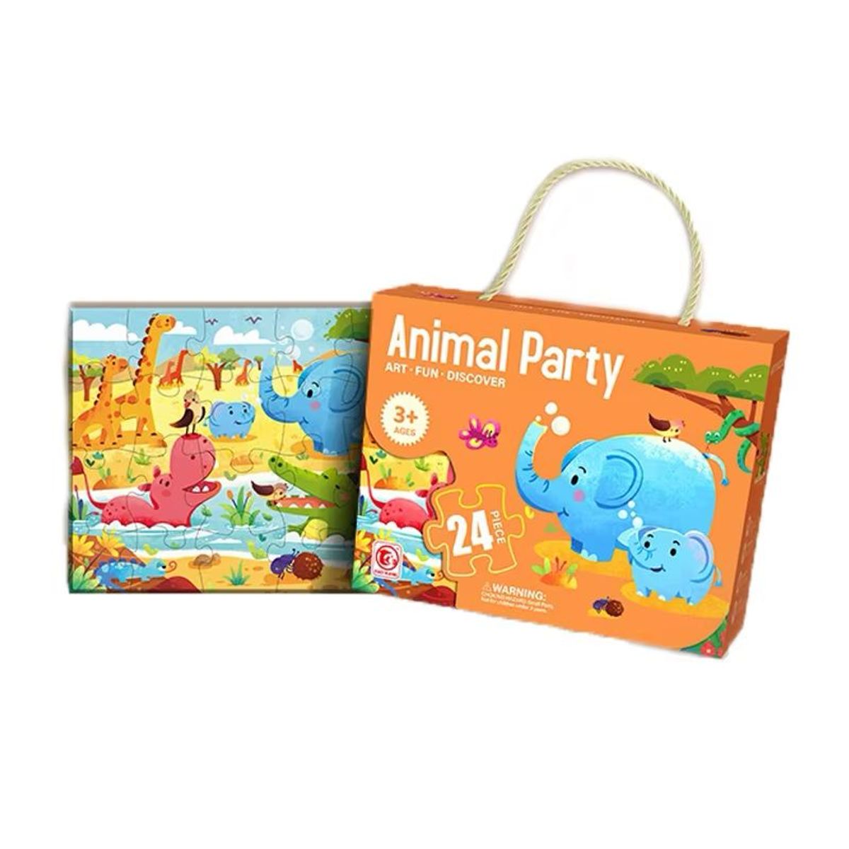 OEM - Rompecabezas 24pcs Didáctico Educativo Animales Bosque