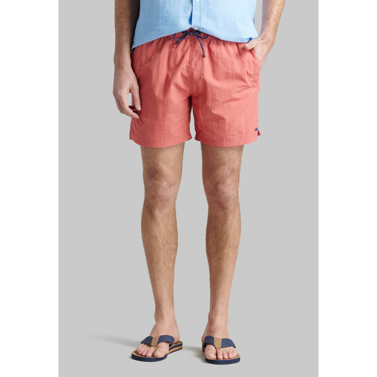 FEROUCH - Traje De Baño Básico Naranjo Ferouch