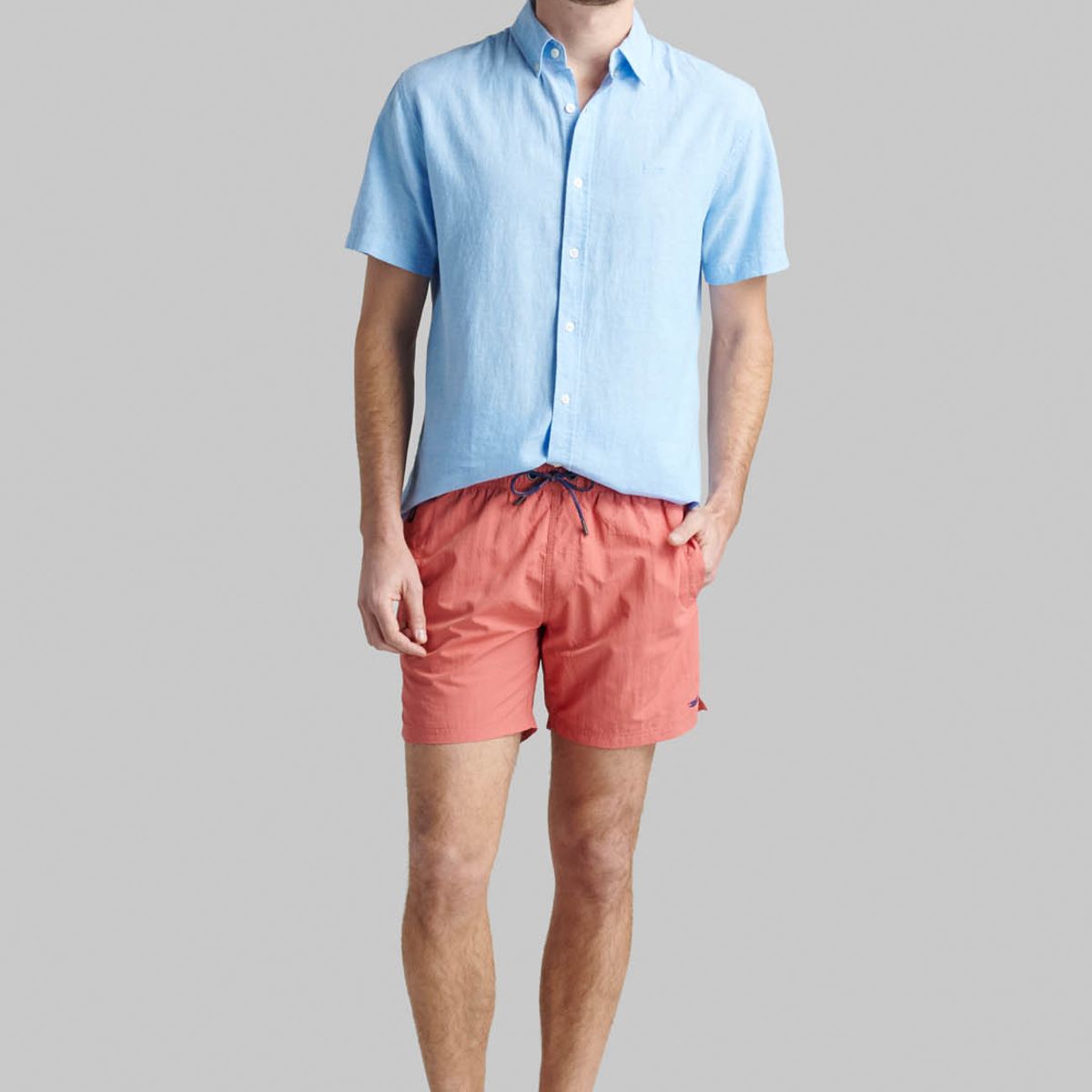 FEROUCH - Traje De Baño Básico Naranjo Ferouch