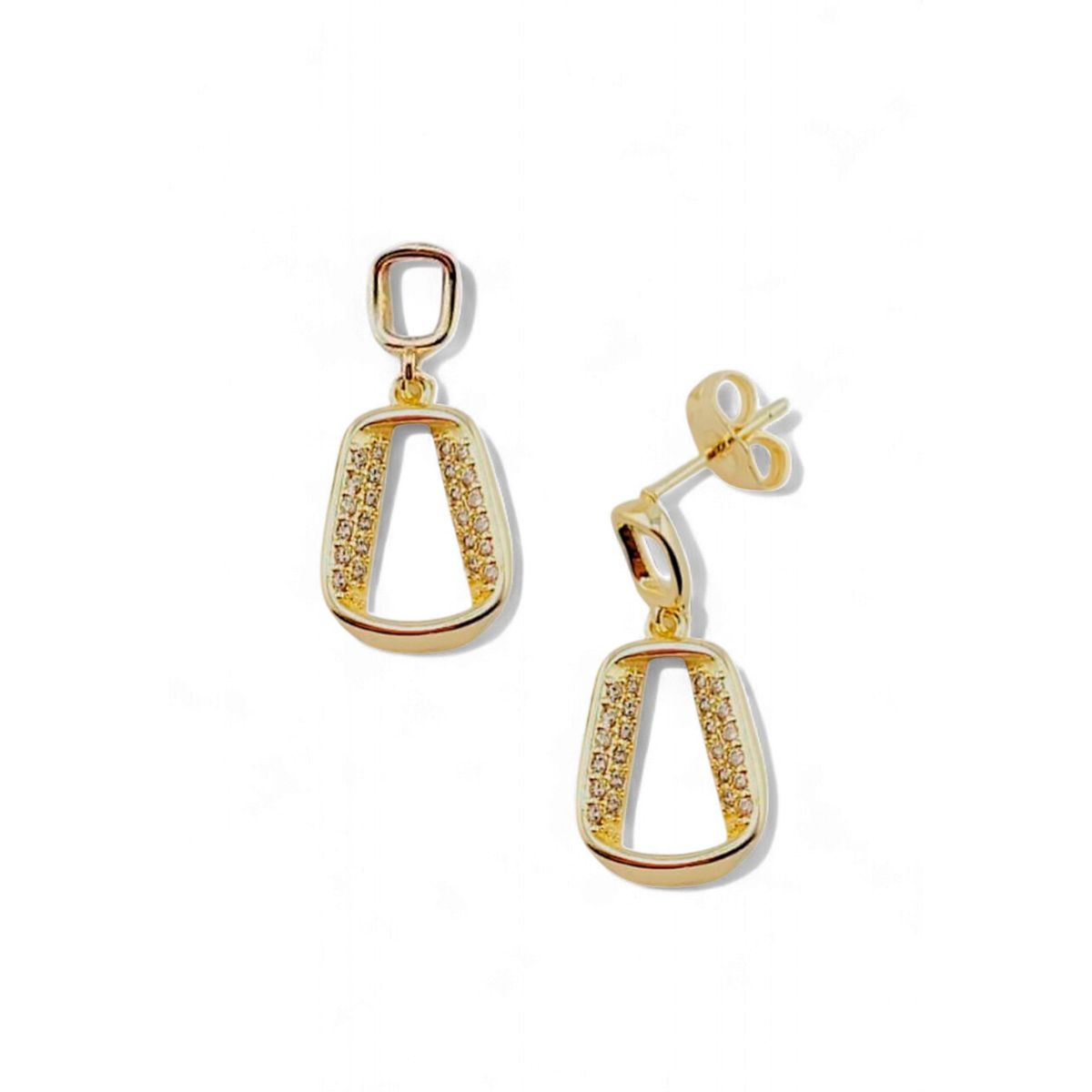 JOYAS MONTERO - Aros Bergen Gold Baño Oro 24k