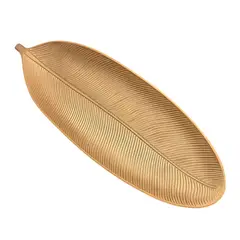 OEM - Bandeja De Frutas Verduras Frutero Centro Mesa Hoja 50x18cm