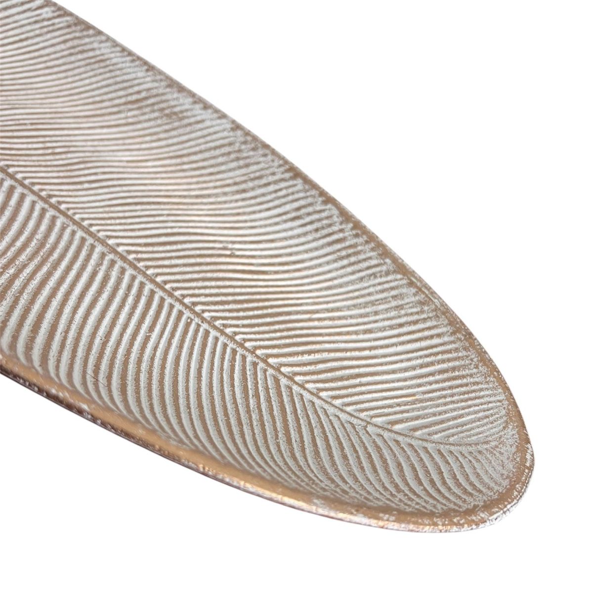 OEM - Bandeja De Frutas Verduras Frutero Centro Mesa Hoja 40x14cm