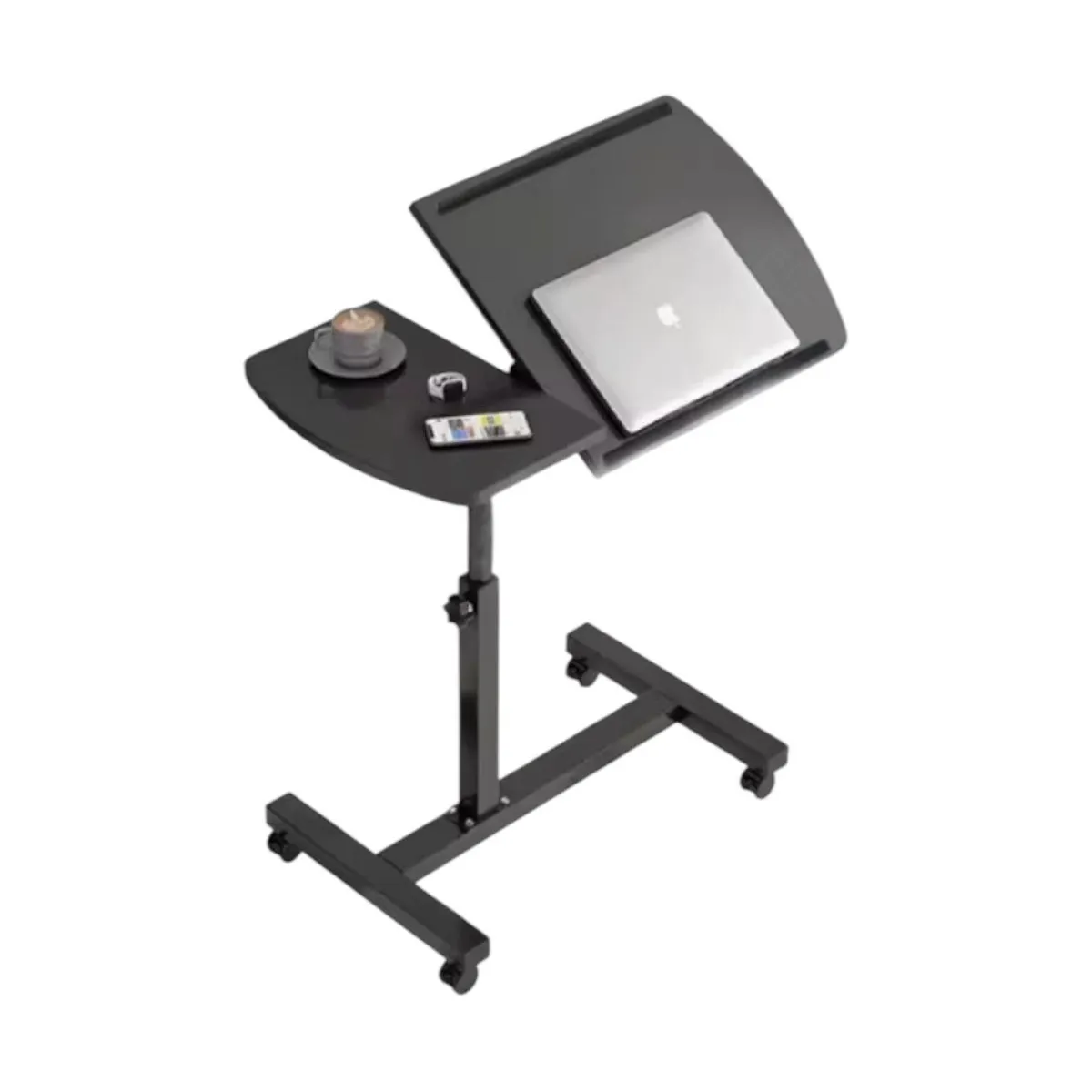 GENERICO - Mesa Auxiliar Ajustable con Ruedas para Notebook  Ideal para Cama o Sofá