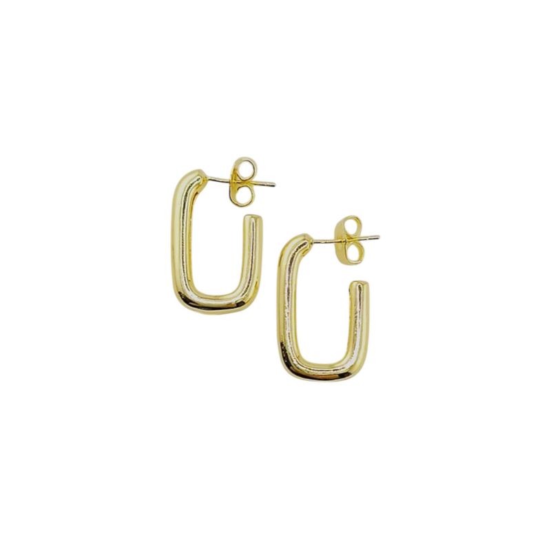 JOYAS MONTERO - Aros Maca Gold Baño Oro 24k