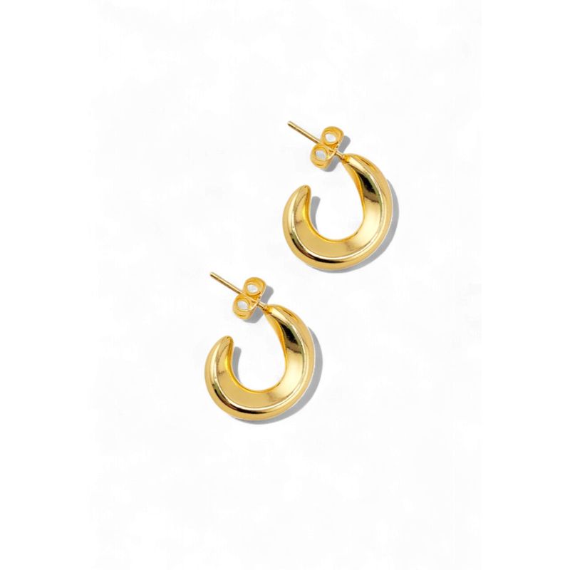 JOYAS MONTERO - Aros Sofia Gold Baño Oro 24k