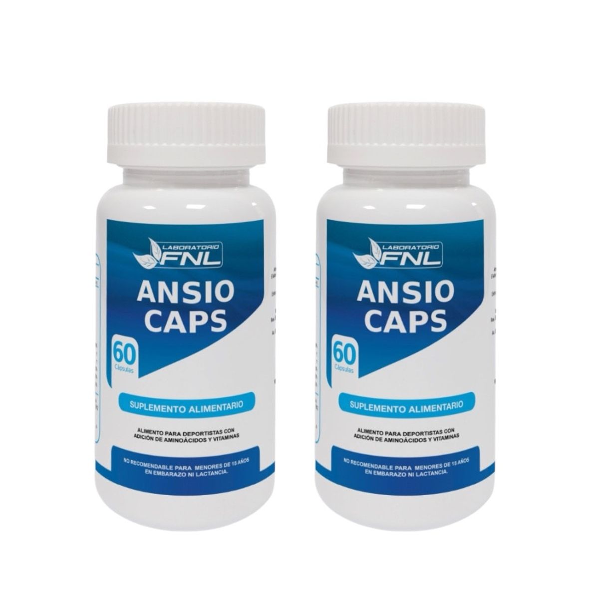 FNL - ANSIO+ Tirosina  Triptofano Melena Leon D3 B6 Fnl 2x60 Cap.  Ansiedad