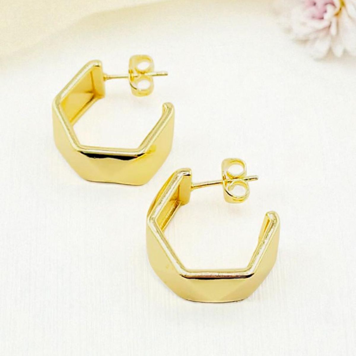JOYAS MONTERO - Aros Trini Gold Baño Oro 24k