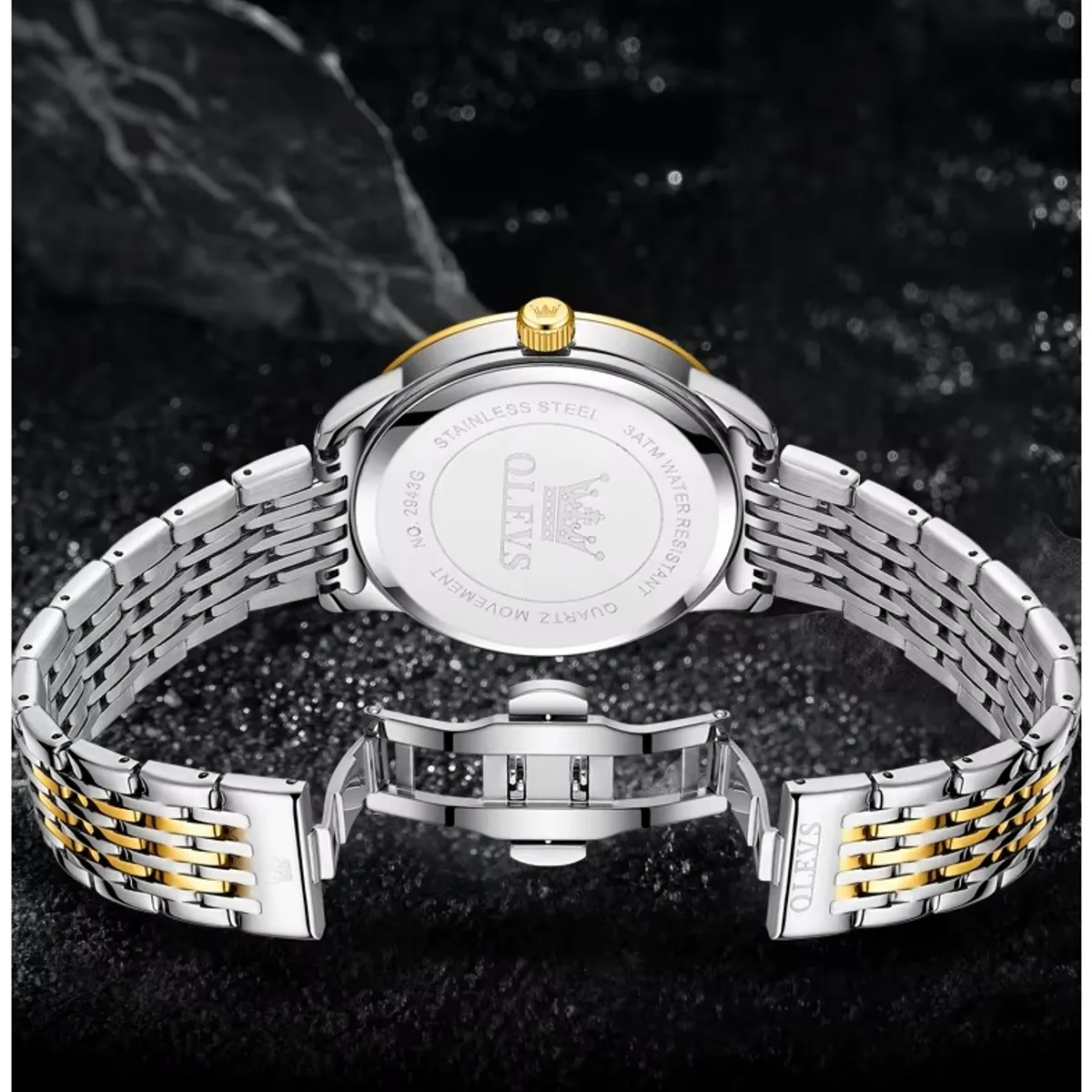 GENERICO - Reloj de Hombre Elegante Movimiento Cuarzo Aleación Metálica