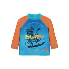 H2O WEAR - Traje de Baño Bebe Niño Polera UV50 MLarga Naranjo - Naranjo