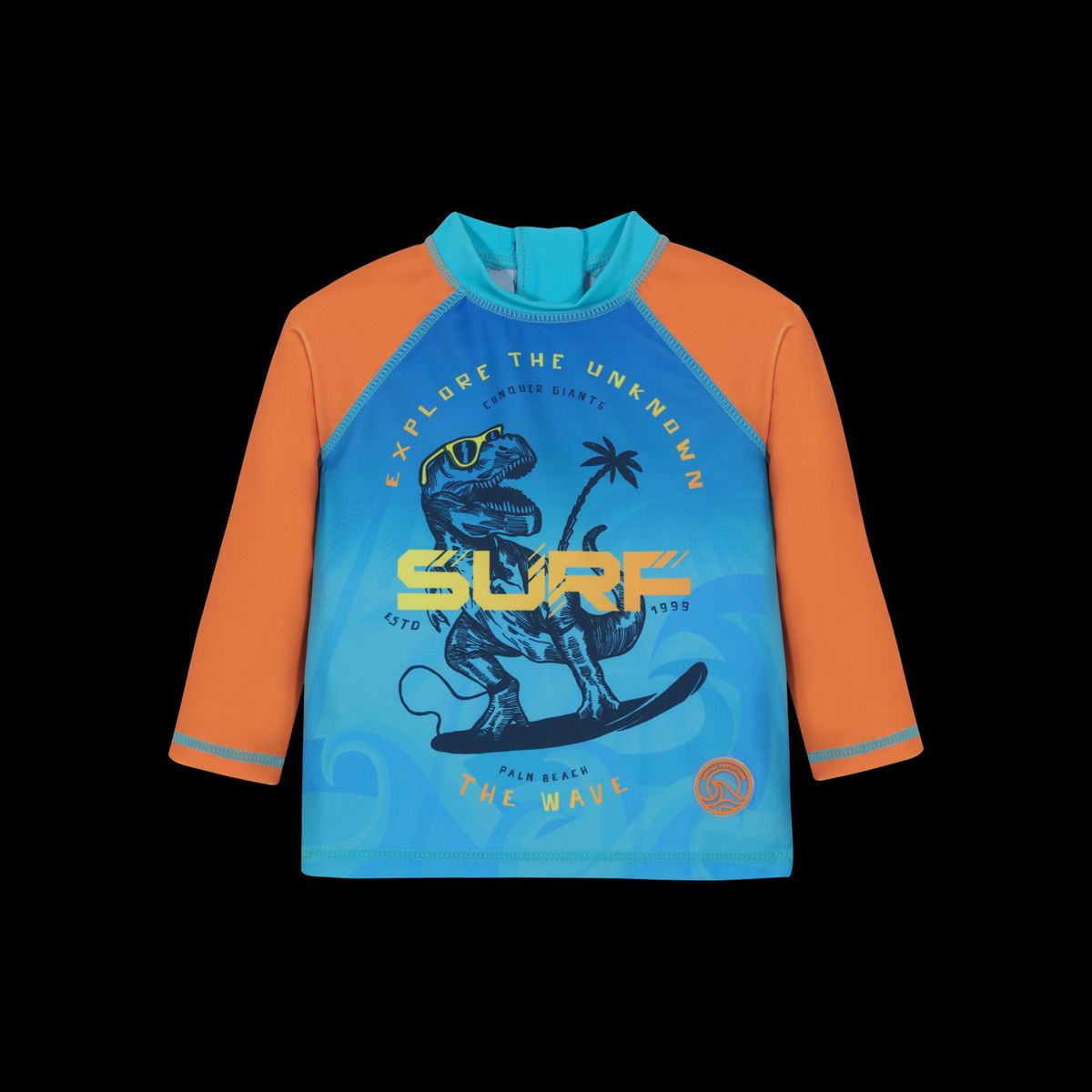 H2O WEAR - Traje de Baño Bebe Niño Polera UV50 MLarga H2O Wear Naranjo - Naranjo