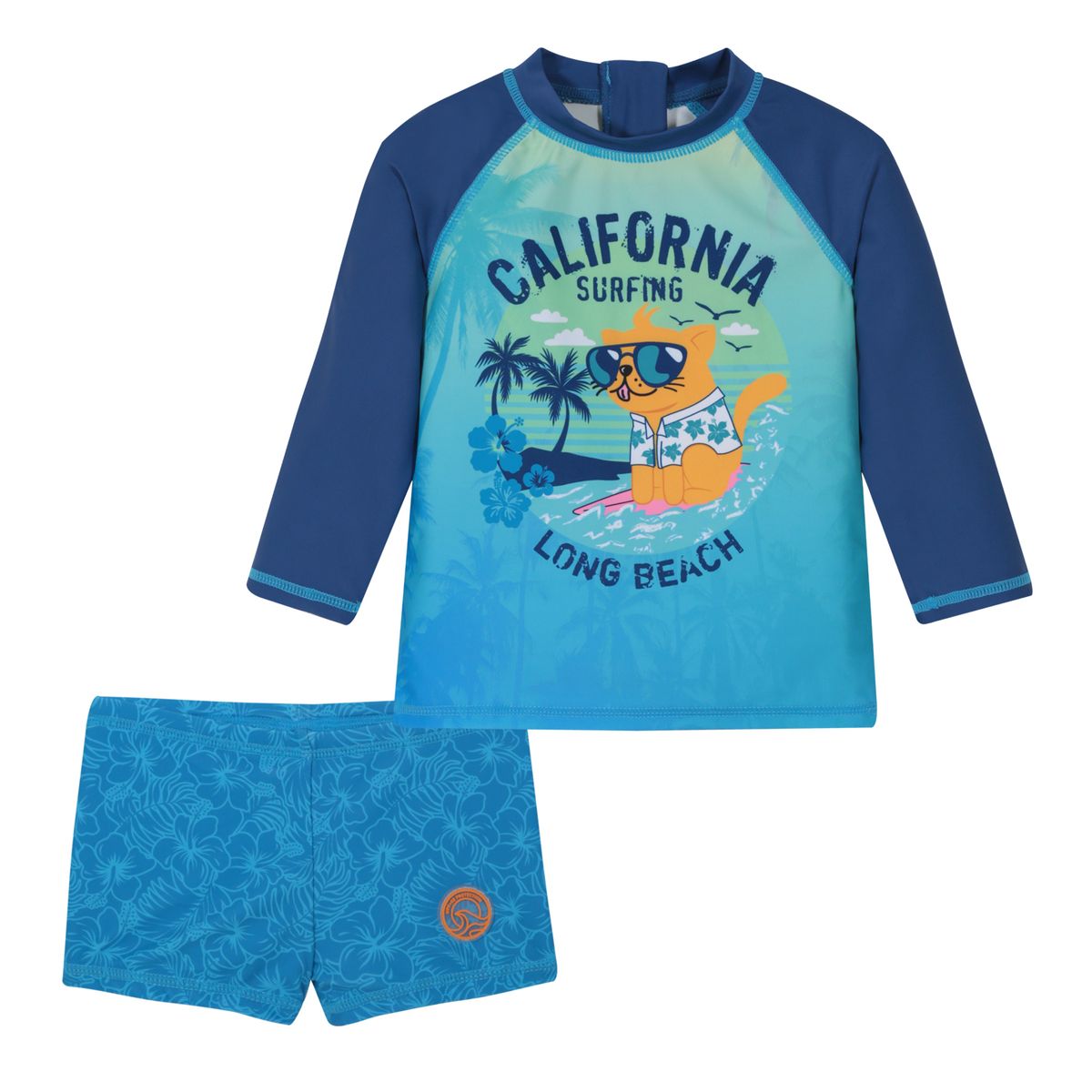 H2O WEAR - Traje de Baño Bebe Niño Set UV50 MLarga  Hot Pants H2O wear