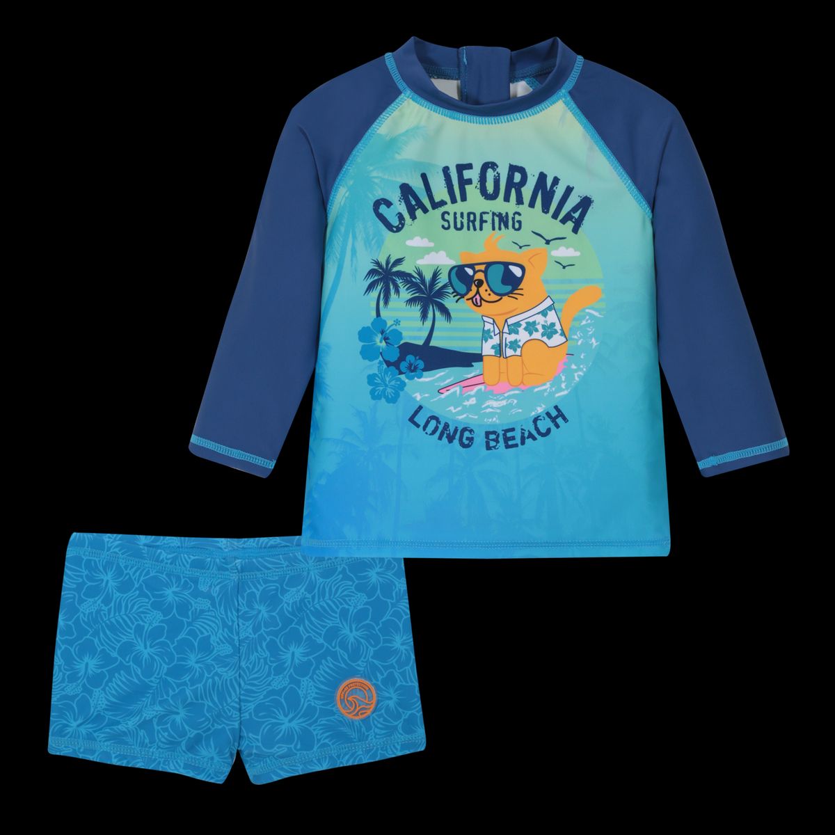 H2O WEAR - Traje de Baño Bebe Niño Set UV50 MLarga  Hot Pants H2O wear