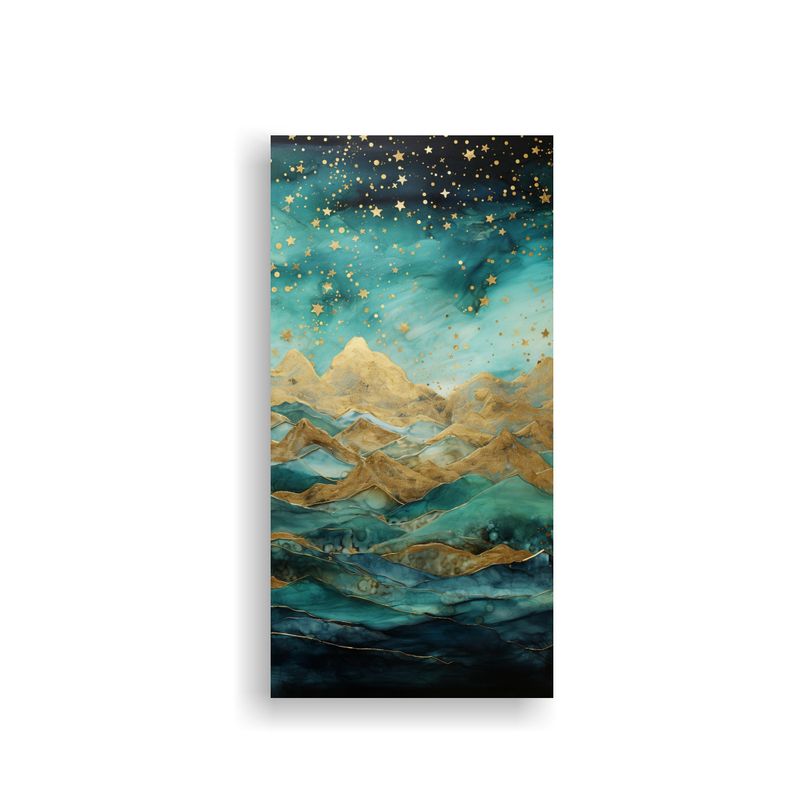 GENERICO - Paisaje Montañoso Lineal Con Estilo Elegante Y 70x140 Cm