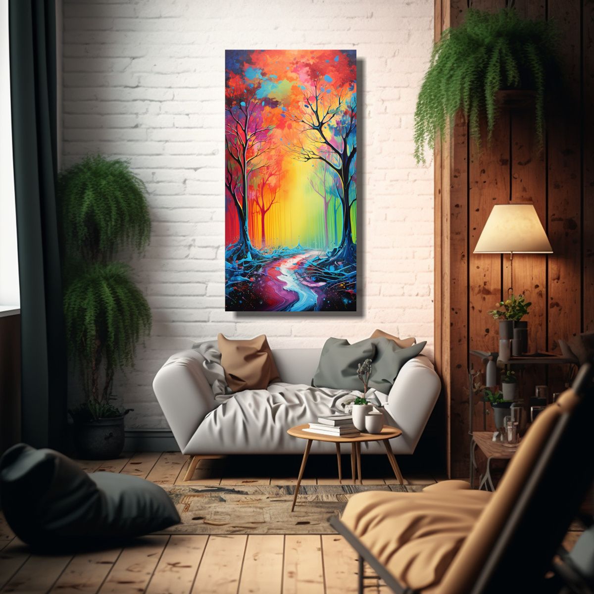 GENERICO - Cuadro Actuales Alta Calidad En Colores Vibrantes 40x80 Cm