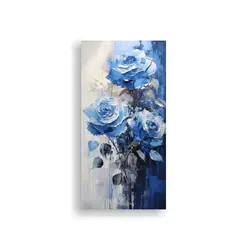 GENERICO - Arte De Pared Decorativo Vida Pintura De Rosas 20x40 Cm