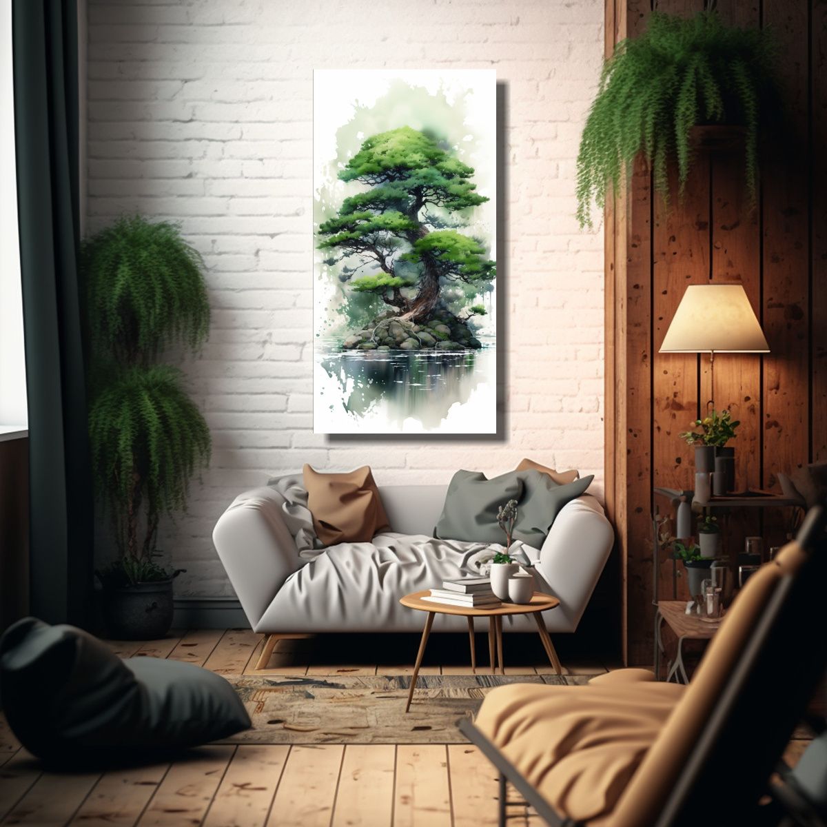 GENERICO - Pinturas Abstractas De Decoración De árboles 40x80 Cm