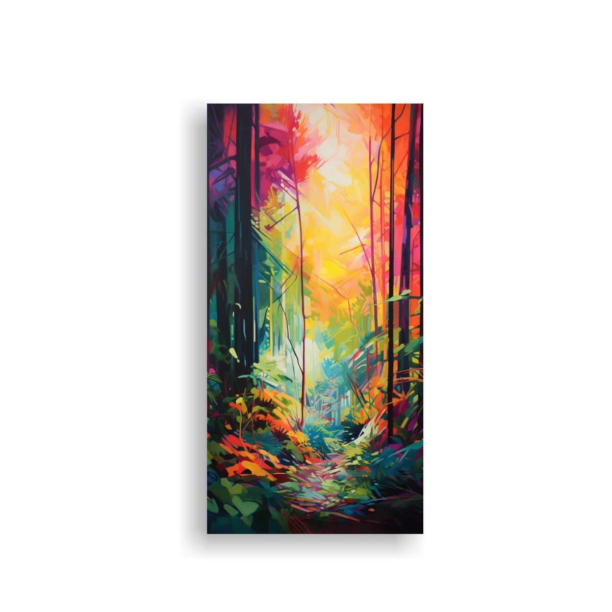 GENERICO - Pintura Expresión Abstracta En Bastidor De Un 50x100 Cm