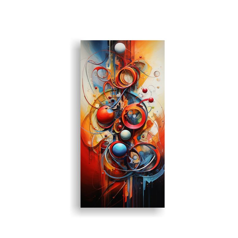 GENERICO - Pinturas Exuberantes De Expresionismo Abstracto 80x160 Cm