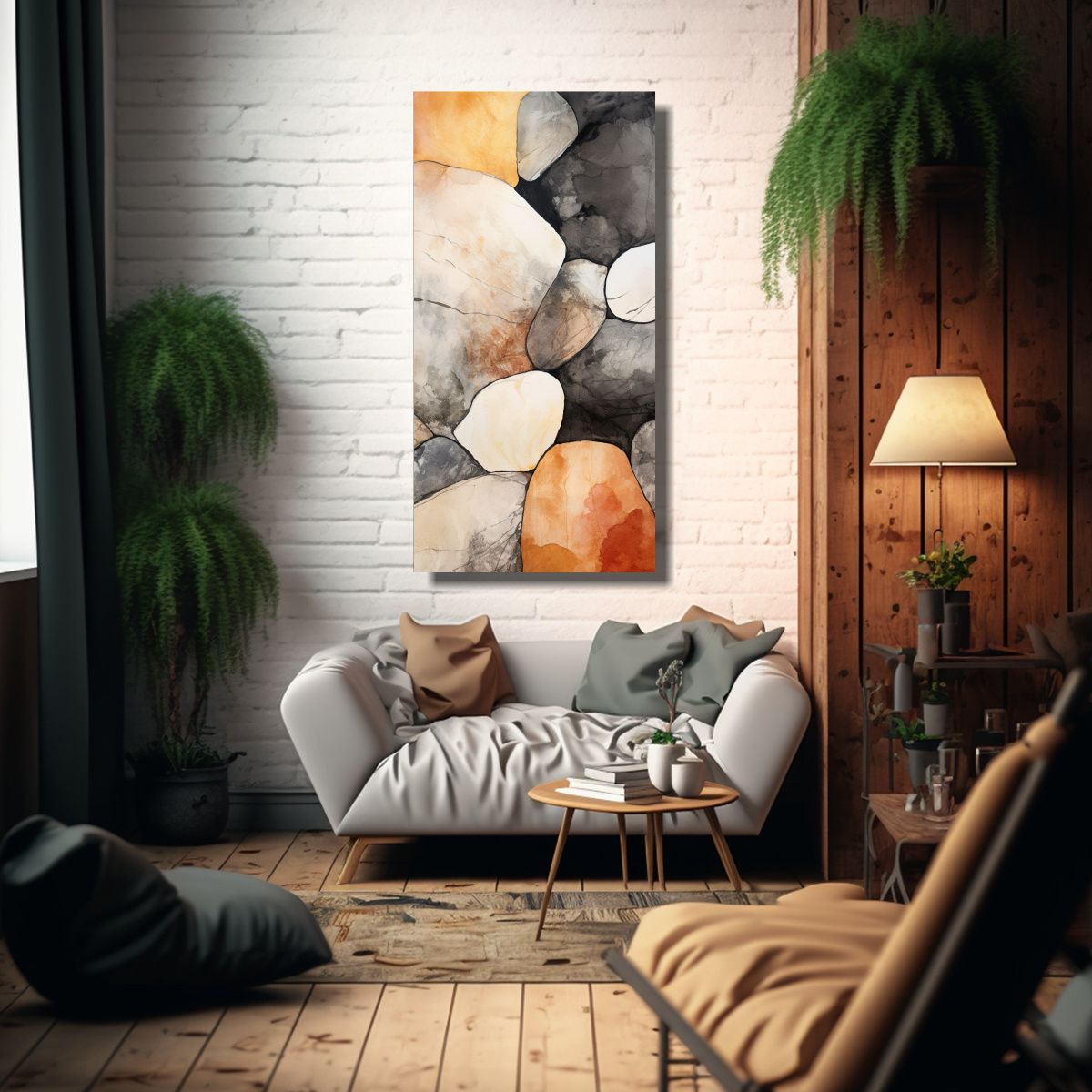 GENERICO - Fondo Textura Piedra Refinada Con Pintura Tinta 70x140 Cm