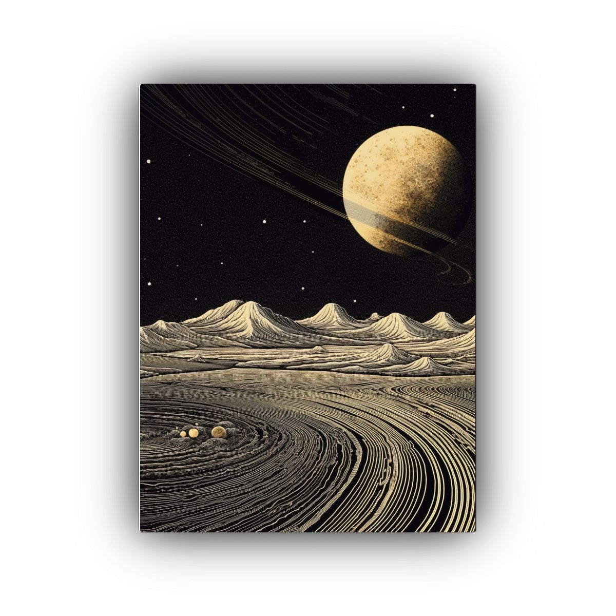 GENERICO - Pintura Decorativa Lienzo Estilo Galaxia Con 80x120 Cm