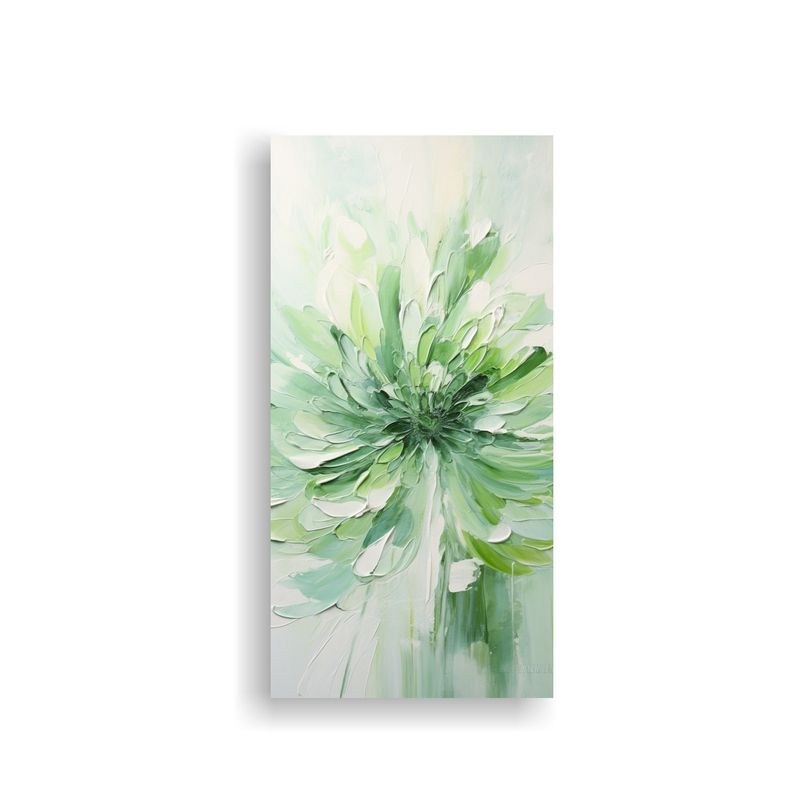 GENERICO - Tela En Bastidor Decorativo Vida A Cuadro Floral 60x120 Cm