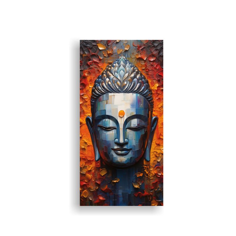 GENERICO - Pintura Decorativa Innovadora Con Rostro De Buda 60x120 Cm