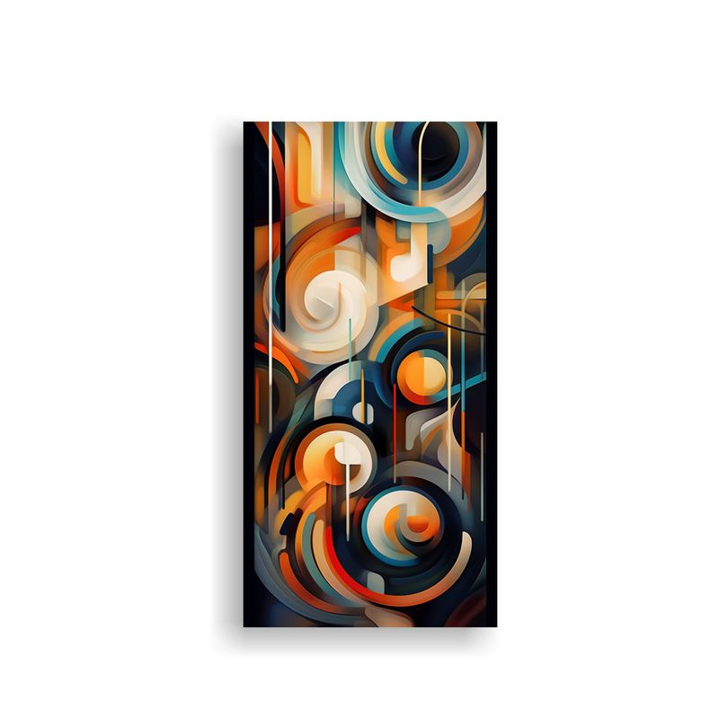 GENERICO - Dibujo Original Colorido Arte Abstracto En El 70x140 Cm