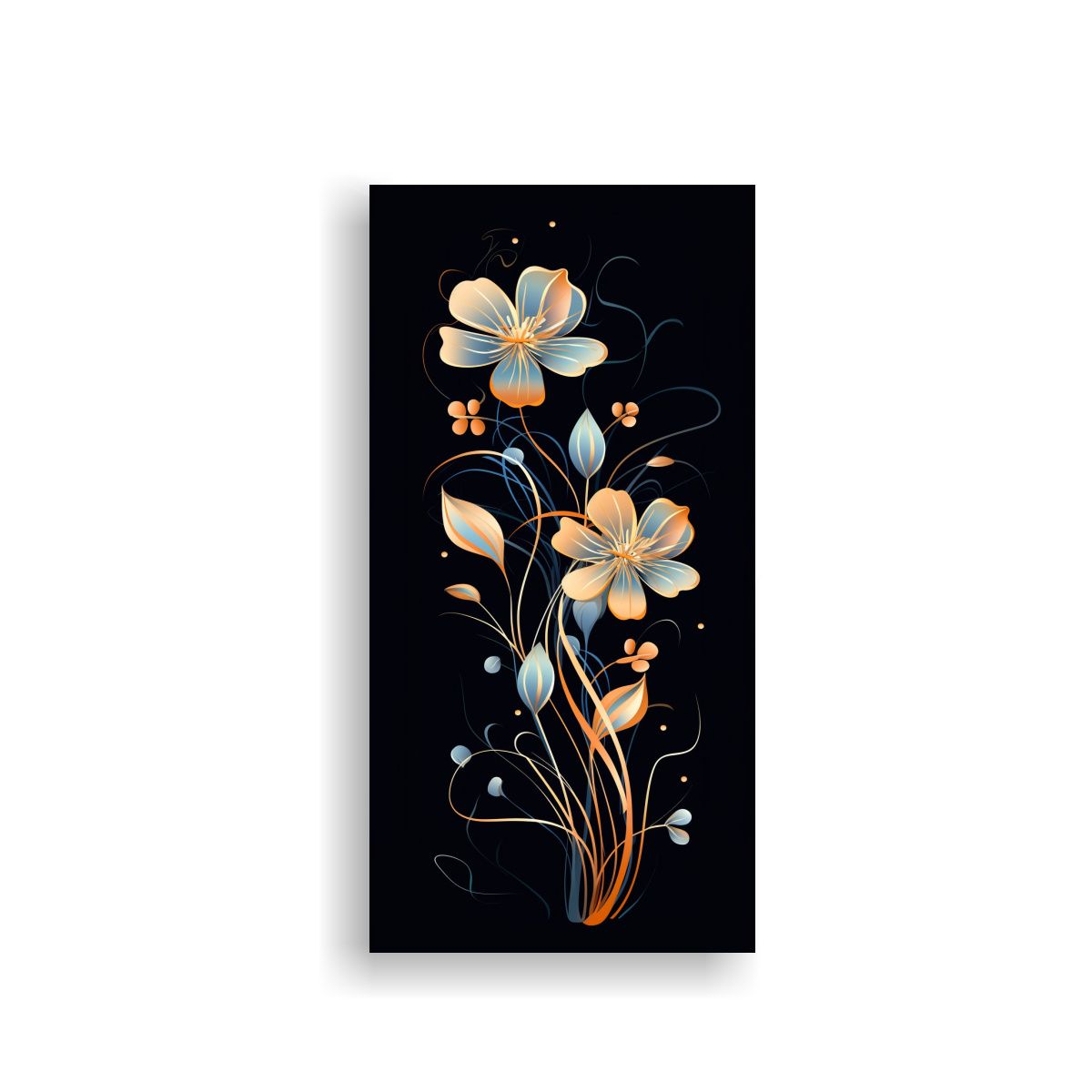 GENERICO - Cuadro Floral Línea Moderno Estilo Acuarela 70x140 Cm