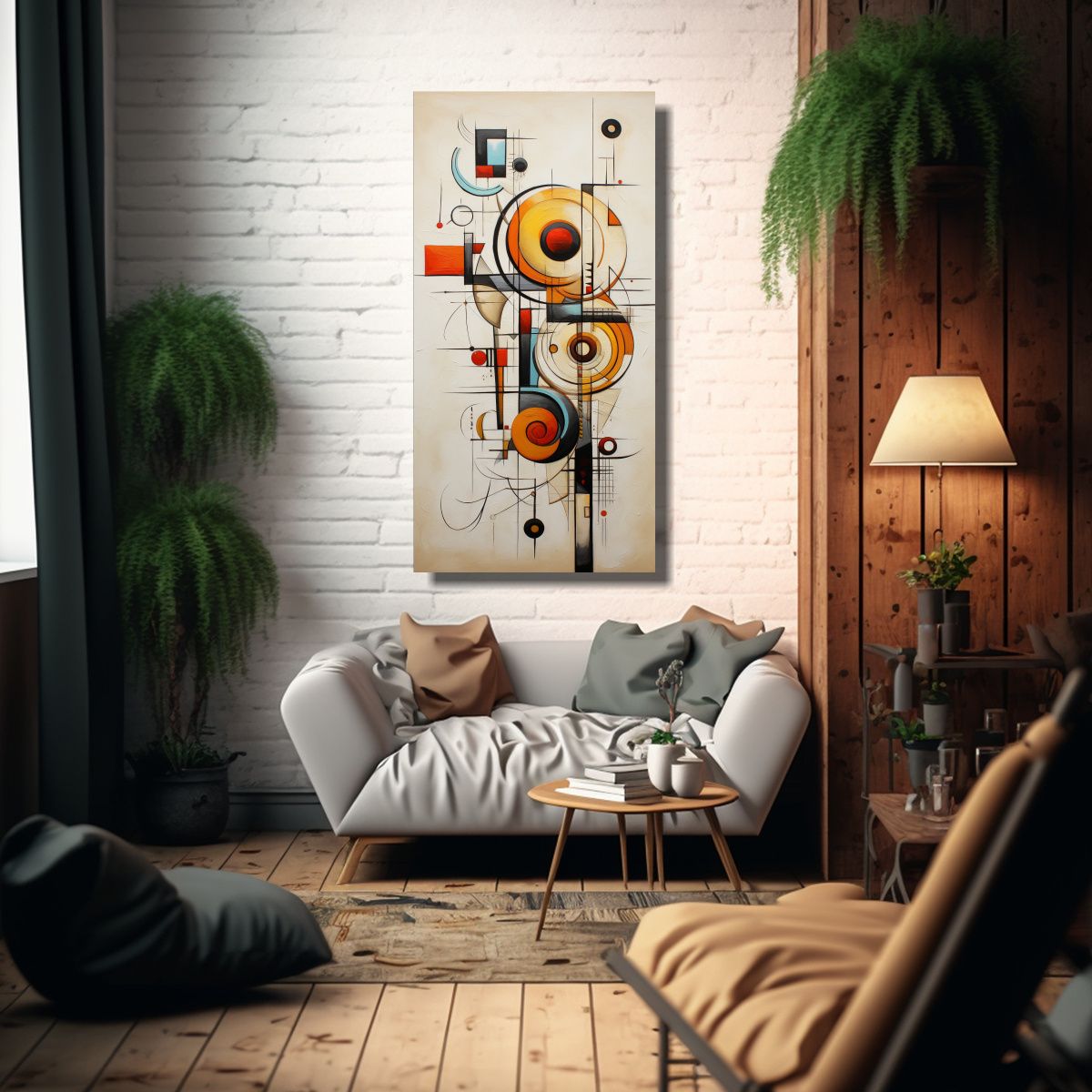 GENERICO - Pintura Abstracta En Fine Art Espacio De 70x140 Cm