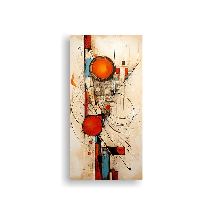 GENERICO - Cuadros Abstractos Simétricos Con Manchas De 60x120 Cm