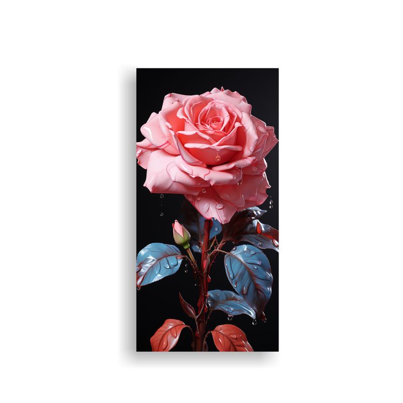 GENERICO - Pinturas Decorativas De Rosa En Estilo Pop Art 20x40 Cm