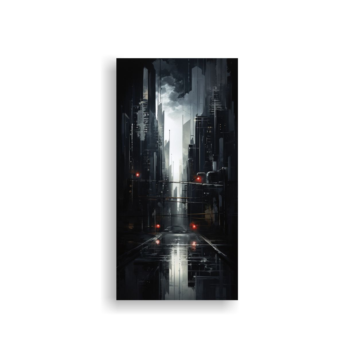 GENERICO - Pintura Decorativa Abstracta De La Noche De La 80x160 Cm