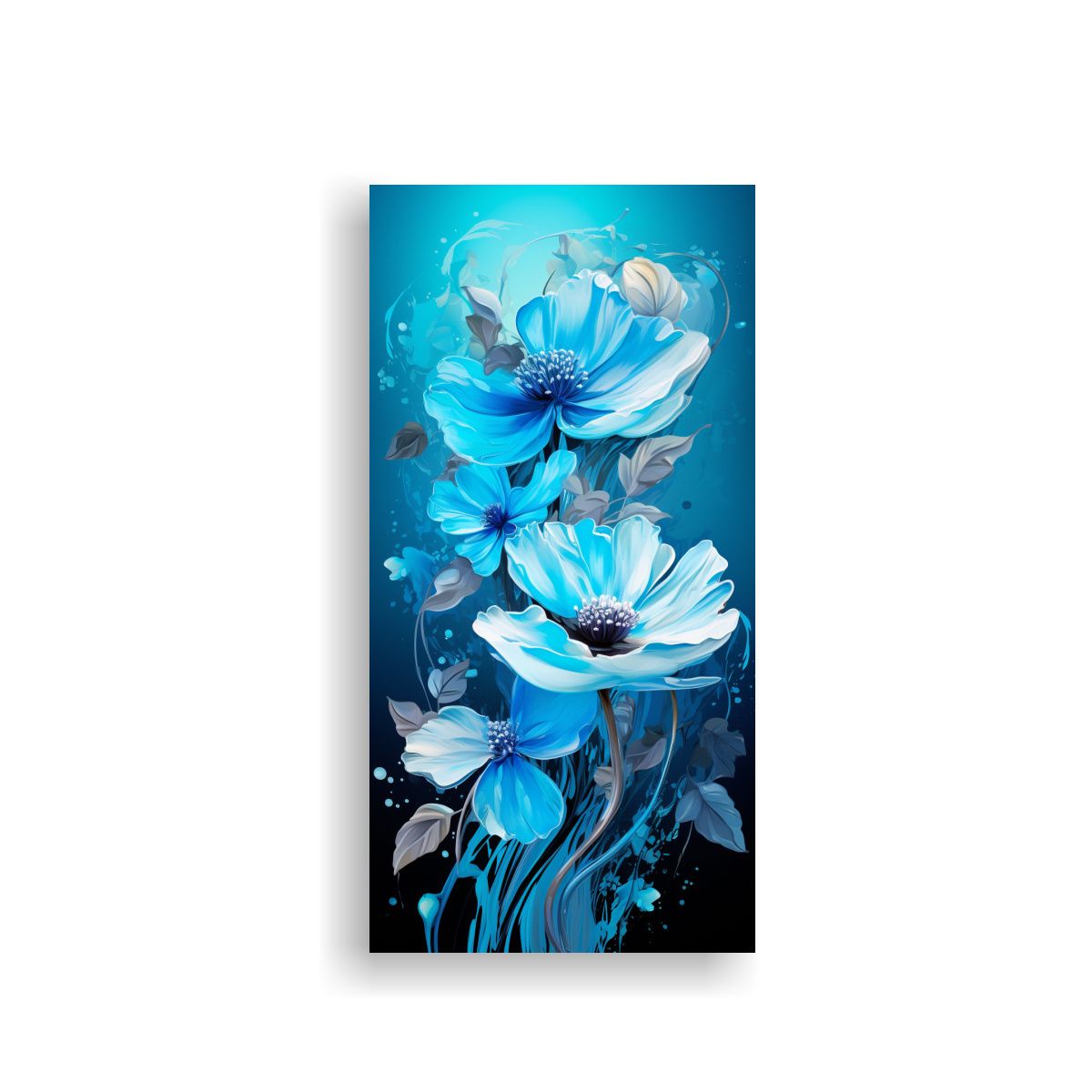 GENERICO - Cuadro De Tela Mágica Con Colores Turquesa 50x100 Cm