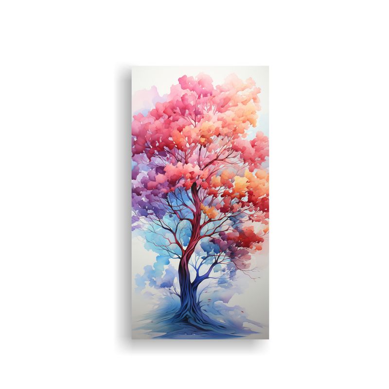 GENERICO - Pintura Abstracta Línea árbol Ocotillo Arco 50x100 Cm