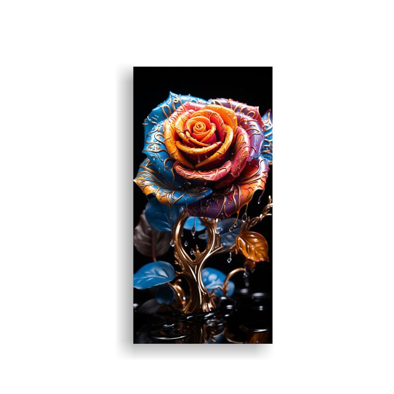 GENERICO - Lienzo Vintage Resolución Alta Rosa Neón 30x60 Cm