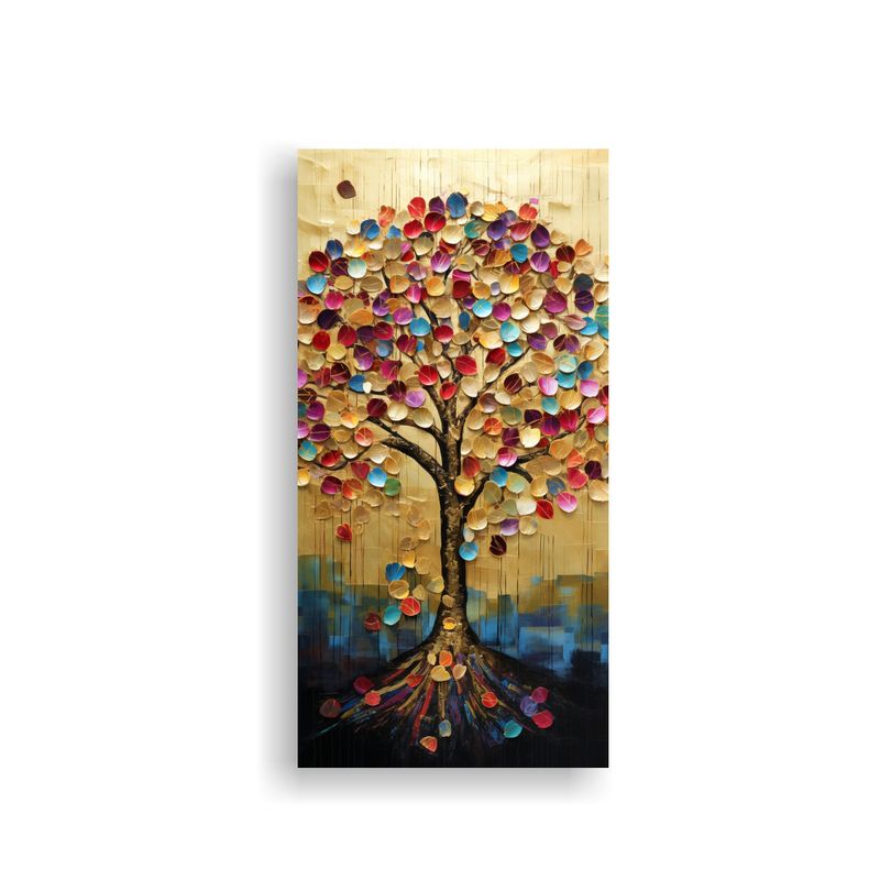 GENERICO - Pintura Decorativa De Lienzo Sublimado Con árbol 40x80 Cm
